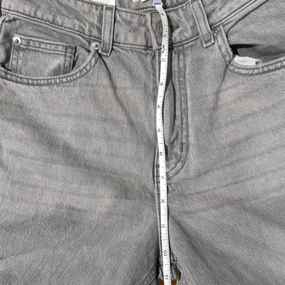 H&M WIDE LEG/HIGH WAIST LIGHT GREY JEANS Sz. 4 NWT - Picture 7 of 14